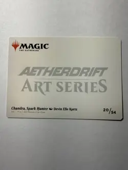 Chandra Spark Hunter Art Card 20/54 Aetherdrift - Image 3