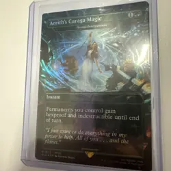 Aerith's Curaga Magic (FOIL) Unplayed NM MTG Final Fantasy Secret Lair Grimoire - Image 1