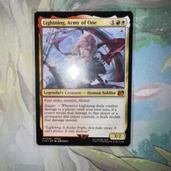 Lightning, Army of One Final Fantasy Regular Magic The Gathering Mythic TCG Mint - Image 1
