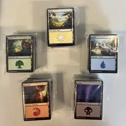 Magic the Gathering - 500+ basic land bulk lot from mixed sets 100+ of each type - Image 1