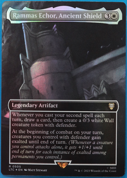Rammas Echor, Ancient Shield (Borderless 505) FOIL Lord of the Rings MINT 496654 - Image 1