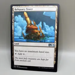 MTG | Reliquary Tower | M19 | Foil | Moderately Played | English - Image 1