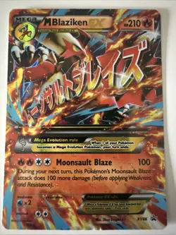 Pokemon TCG Mega-Blaziken EX XY XY86 Holo Black Star Promo - Image 1
