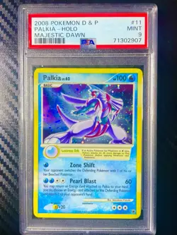 Palkia 11/100 Majestic Dawn Holo Pokemon 2008 PSA 9 - Image 1