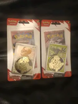 Pokemon TCG Destined Rivals Checklane Blister Pack Eevee & Zarude Lot Of 2 - Image 1