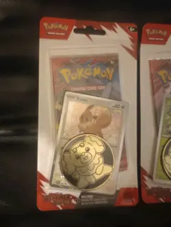 Pokemon TCG Destined Rivals Checklane Blister Pack Eevee & Zarude Lot Of 2 - Image 2