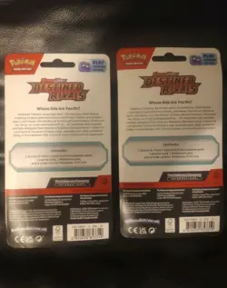 Pokemon TCG Destined Rivals Checklane Blister Pack Eevee & Zarude Lot Of 2 - Image 4