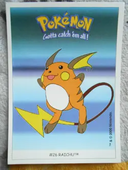 RAICHU #26 - DUNKIN BOOMER 2000 - CARTE POKEMON - TRES BON ETAT - Image 1