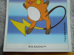 RAICHU #26 - DUNKIN BOOMER 2000 - CARTE POKEMON - TRES BON ETAT - Image 3