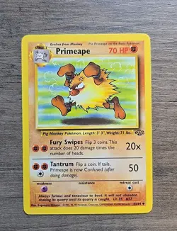 Pokemon TCG Primeape Jungle 43/64 Unlimited Uncommon NM - Image 1