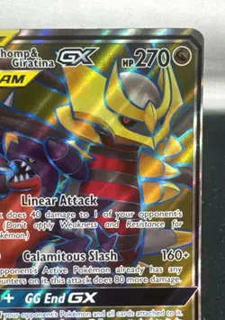 Pokemon TCG Garchomp Giratina GX 228/236 Unified Minds Holo Full Art DMG - Image 4