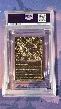 1999 Burger King Gold-Plated Pokemon Charizard Trading Card PSA 8 - Image 2