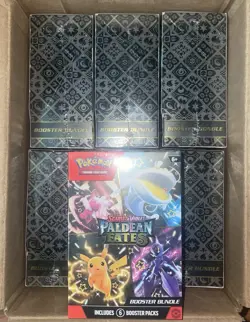 Lot Of 6 Pokemon Scarlet & Violet Paldean Fates Booster Bundles*SEALED**IN HAND* - Image 1