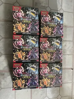 Lot Of 6 Pokemon Scarlet & Violet Paldean Fates Booster Bundles*SEALED**IN HAND* - Image 1
