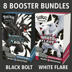 PRESALE 4 White Flare and Black Bolt Booster Bundle (8 total) - Pokemon TCG - Image 1