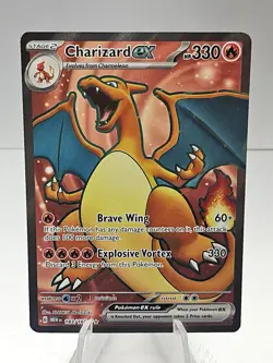 Charizard EX 183/165 Full Art Holo Rare Scarlet & Violet 151 NM Pokemon TCG - #1 - Image 1