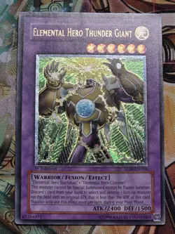 Elemental Hero Thunder Giant Ultimate Rare 1st Edition Euro Print - Image 1