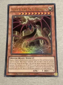 Yu-Gi-Oh! TCG Slifer The Sky Dragon MVP1-ENSV6 Ultra Rare Limited Edition NM/M - Image 1