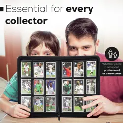 9 Pocket Trading Card Binder, Card Collection Binder PU Leather, 36 Pages for... - Image 5