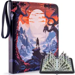 Trading Card Binder for MTG/YGO/PTCG Cards, Holds 900 Cards, Trading Card Hol... - Image 1