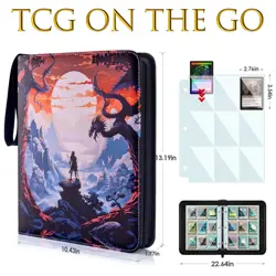 Trading Card Binder for MTG/YGO/PTCG Cards, Holds 900 Cards, Trading Card Hol... - Image 3