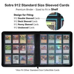 GrinOwl 12 Pocket Trading Card Binder, Fits 912 Trading Cards 900+ Pockets Ri... - Image 2