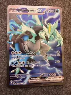 Pokemon Card Black Kyurem EX 218/191 Surging Sparks Full Art Ultra Rare NM - Image 1