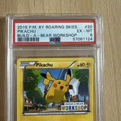 Pikachu Build-A-Bear Pokemon Card 20/108 PSA 6 Build A Bear Promo UK - Image 3