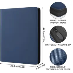 16 Pockets Card Binder for 1000+ Cards, Premium Sturdy Card Holder Album, PU ... - Image 5