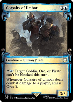 MTG Corsairs of Umbar 421 Rare Foil Showcase Scrolls LTC Commander - Image 1