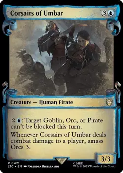 MTG Corsairs of Umbar 421 Rare Showcase Scrolls LTC Commander - Image 1