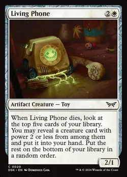 Living Phone, Duskmourn: House of Horrors, MTG, Foil Common Card, 0020 - Image 1