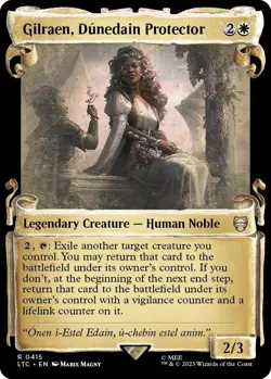 MTG Gilraen, Dunedain Protector 415 Rare Showcase Scrolls LTC Commander - Image 1