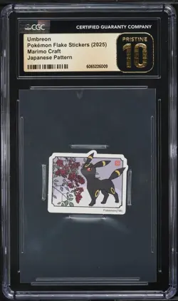 CGC 10 Pristine - Umbreon Japanese Pattern Sticker - Pokemon Marimo Craft 2025 - Image 1