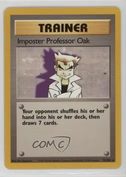 Imposter Professor Oak Pokemon Base Set #73 1999 1i98 - Image 1