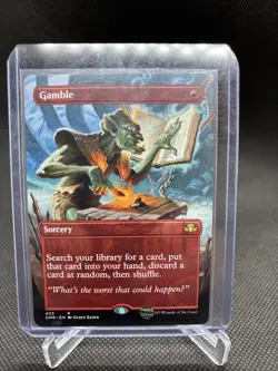 ***Gamble (Borderless)***Dominaria Remastered MTG - Image 1