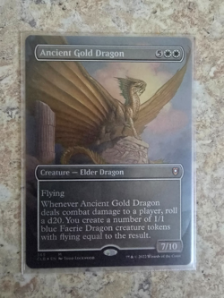Ancient Gold Dragon (Borderless) Commander Legends: Battle for Baldur's Gate... - Image 1