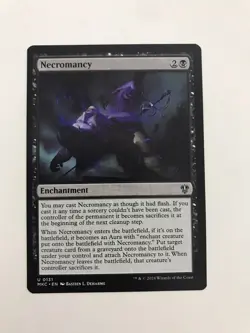 Necromancy MTG Magic the Gathering Card NM Near Mint MKC - Image 1