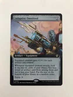 Adaptive Omnitool Extended Borderless MTG Magic the Gathering Card NM Mint DRC - Image 1