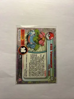 Venusaur #3 - Topps BLACK LOGO - NON-HOLO - Pokemon Card - TV Animation Series 1 - Image 2