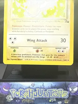 Pokemon Card Aerodactyl 1/62 Fossil Set Holo Rare WOTC Played - Image 4