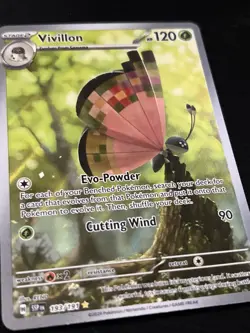 Vivillon 193/191 Illustration Rare Surging Sparks Near Mint Pokemon Card - Image 4