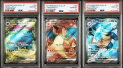 PSA10 Venusaur, Charizard, Blastoise SR Pokemon Card Japanese - Image 1