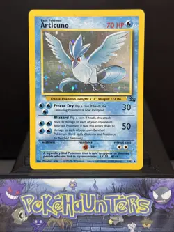 Pokemon Card Articuno 2/62 Holo Rare Fossil Set 1999 WOTC Played - Image 1