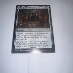 [1x] The Golden Throne - Near Mint, English - Warhammer 40,000 Commander MTG Mag - Image 1