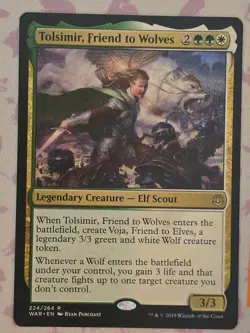 1x Tolsimir, Friend to Wolves - NM English MTG - War of the Spark - Image 1