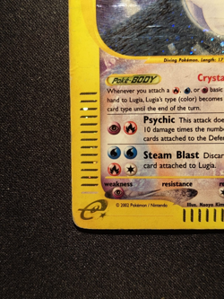 Pokemon Card Crystal Lugia Secret Rare Aquapolis 149/147 - Image 4