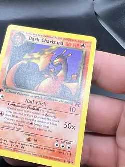 Dark Charizard Pokemon Card 21/82 1st Edition Non Holo Team Rocket MP ZA1 - Image 2