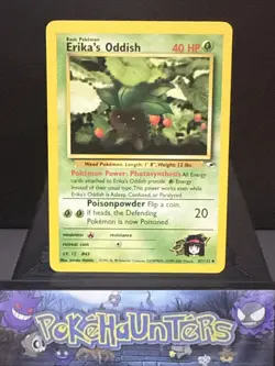 Pokemon Card Erika’s Oddish 47/132 Gym Heroes Set Near Mint - Image 1