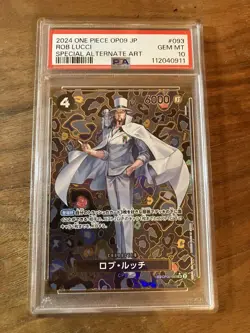 PSA 10 Rob Lucci SP OP09 Special Card One Piece New Emperor Rare Japan - Image 1